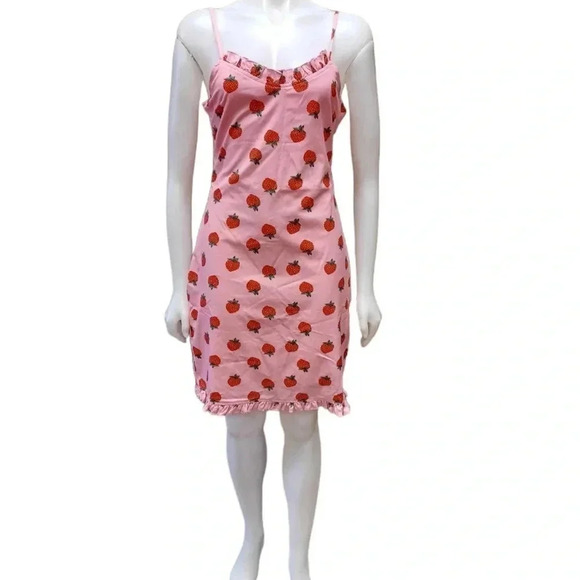 Daisy Street ASOS Strawberry Print Mini Dress Size 6 - Picture 5 of 16